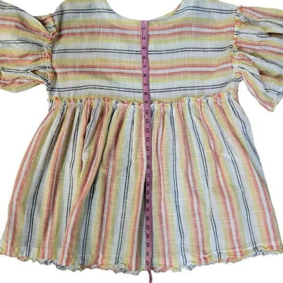 Free People Summer Nights Striped Dress Yellow Sz sm - Picture 4 of 11